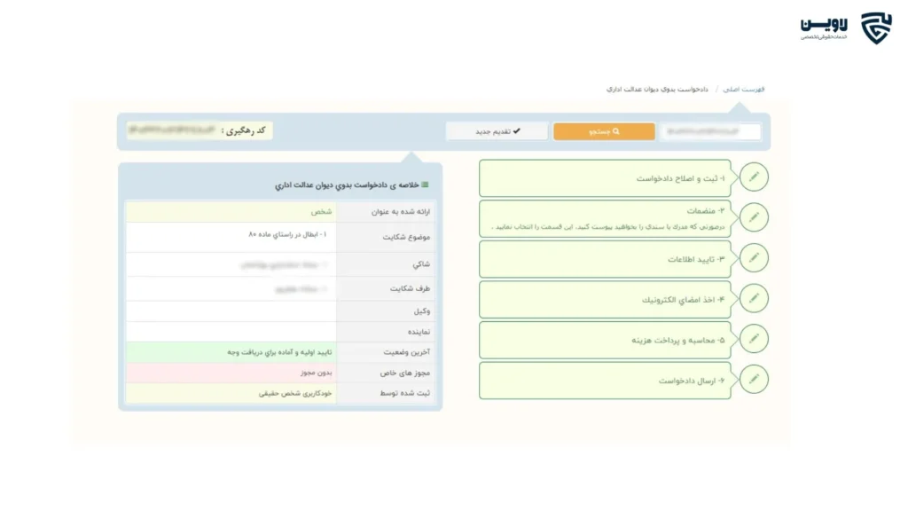 ثبت شکایت در دیوان عدالت اداری-گروه حقوقی لاوین